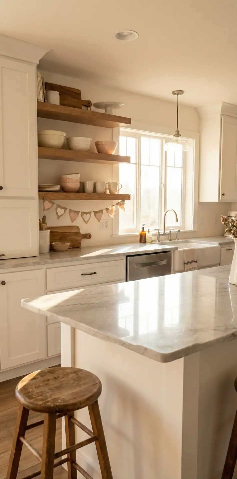 Modern Farmhouse Kitchen Hearts 2