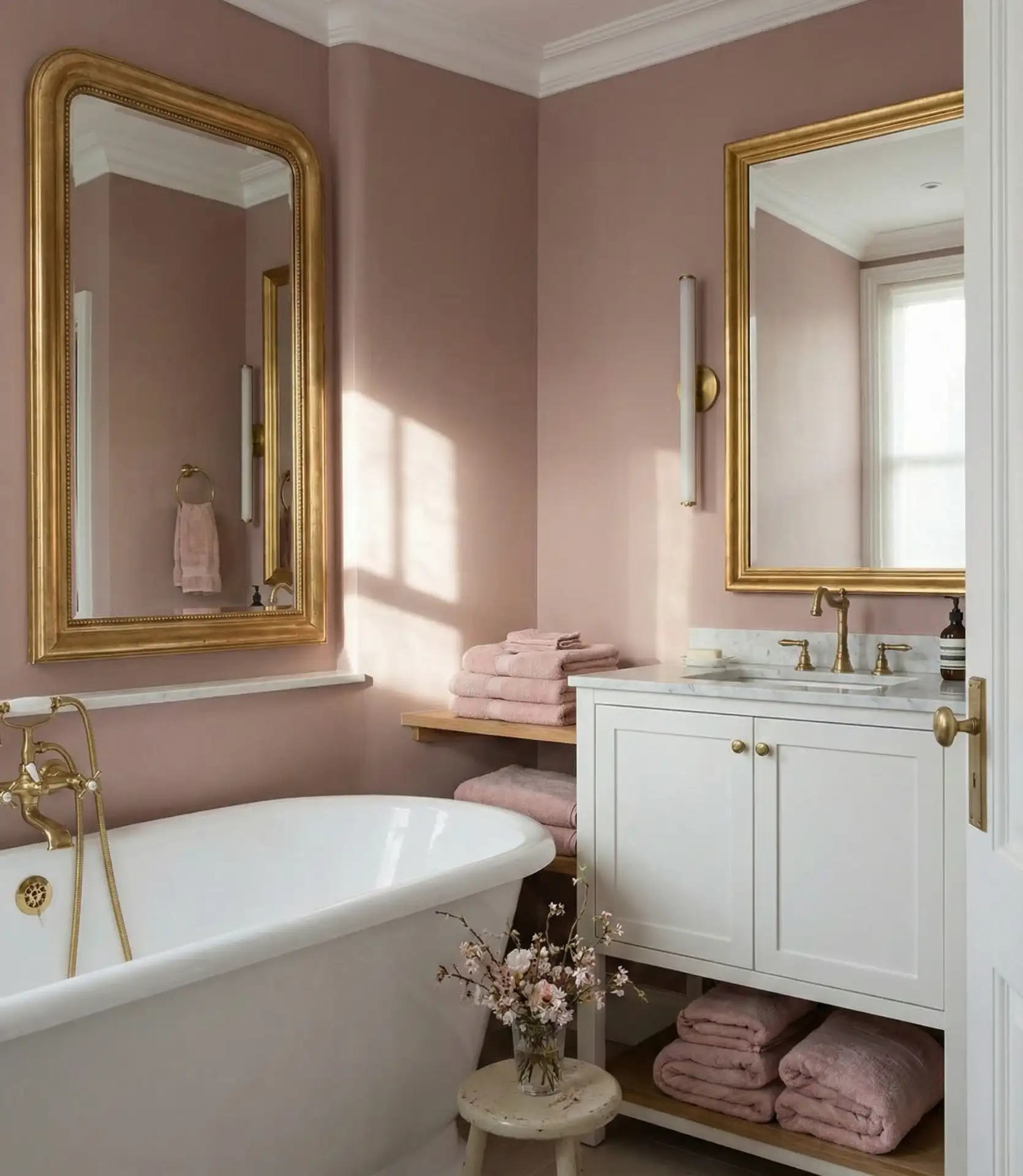 Soft Blush and Dusty Rose 1