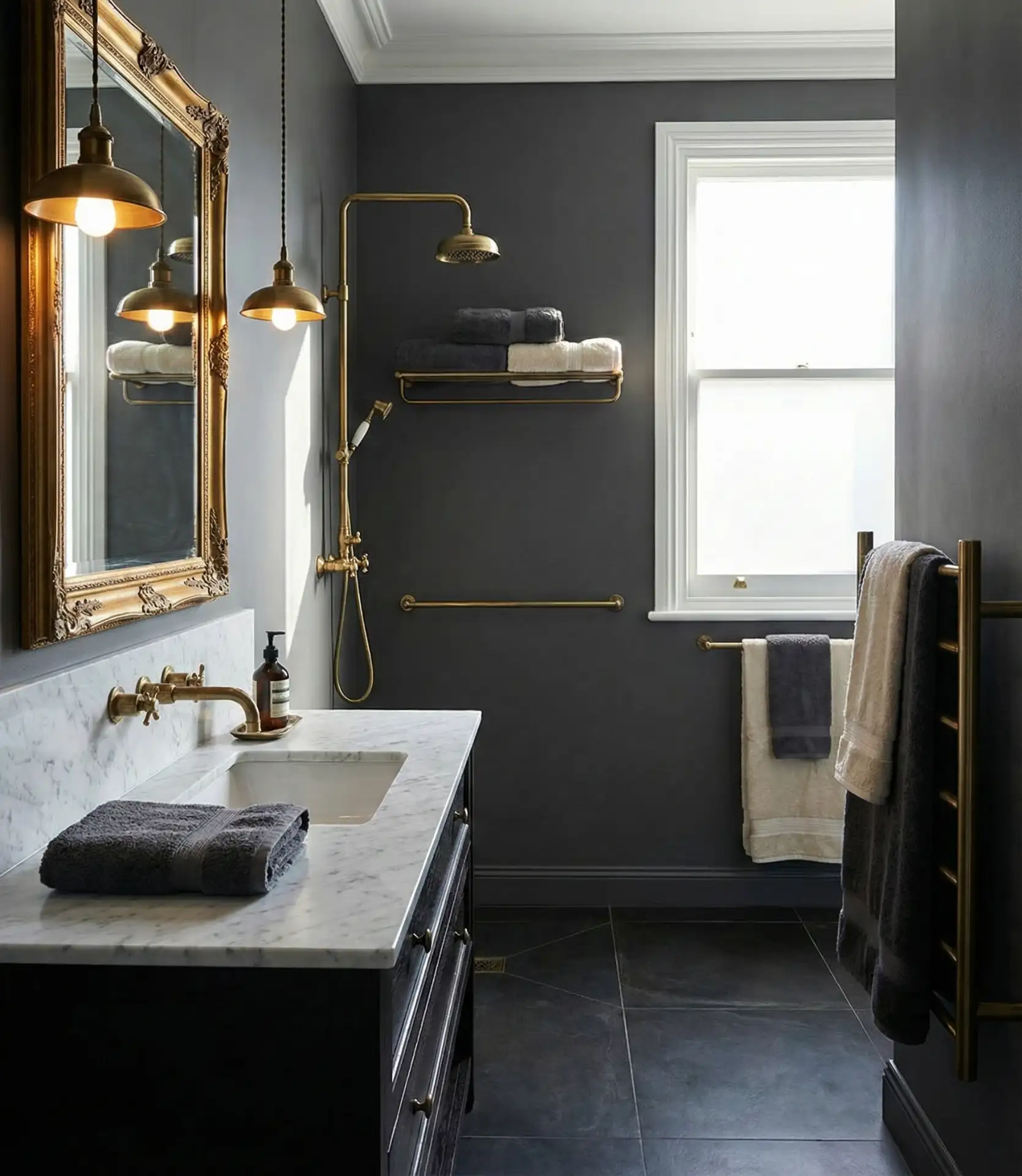 Charcoal and Brass Luxury 1