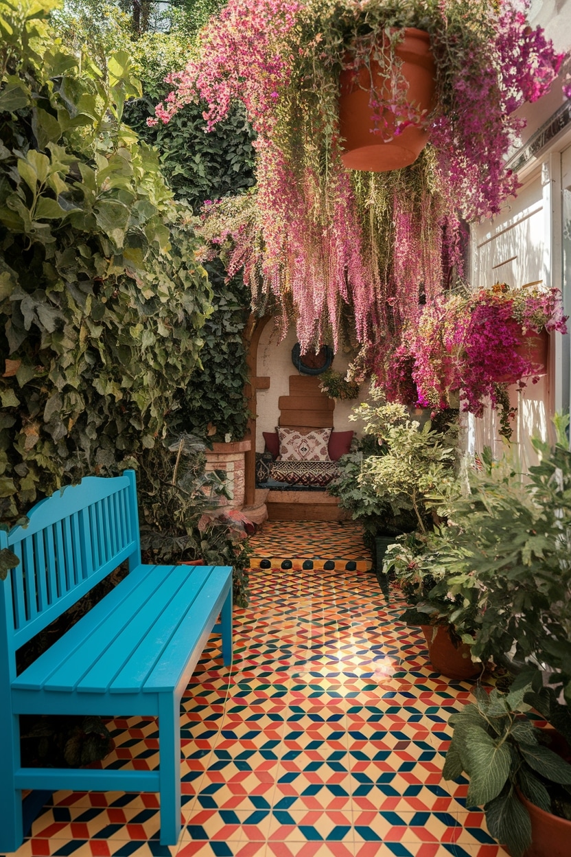 colorful patterns create depth