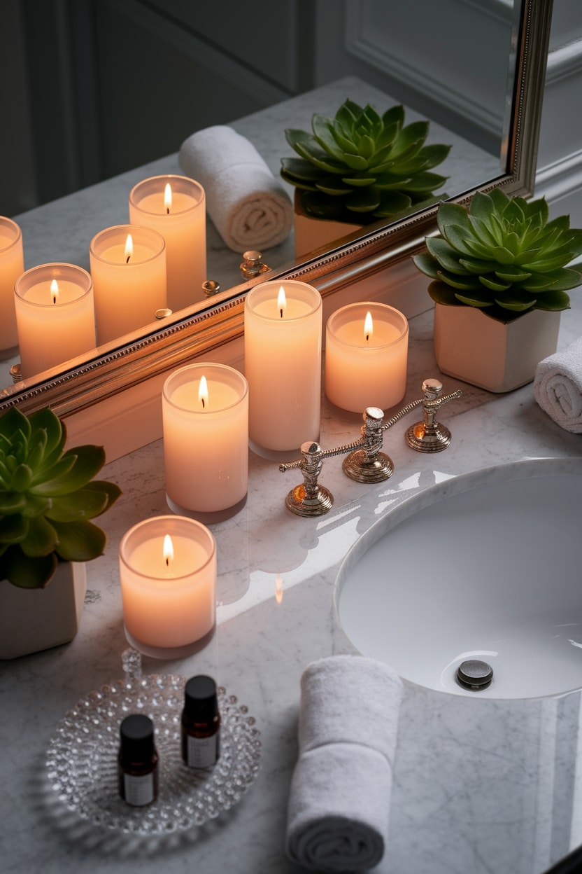 scented candles enhance relaxation