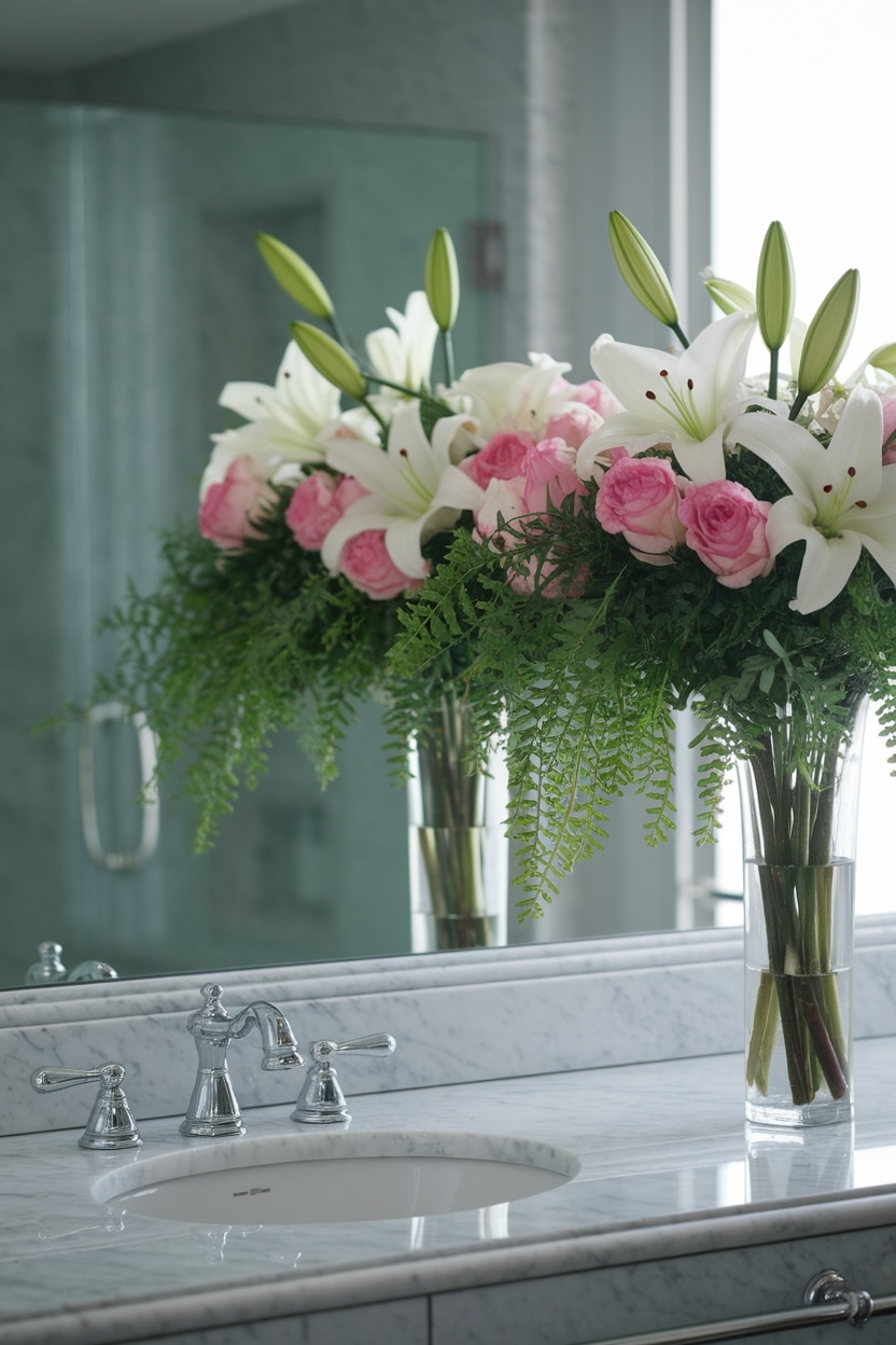 fresh or faux flowers