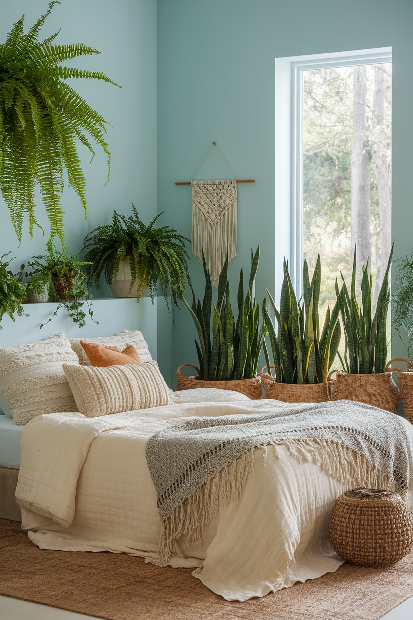 potted plants enhance decor