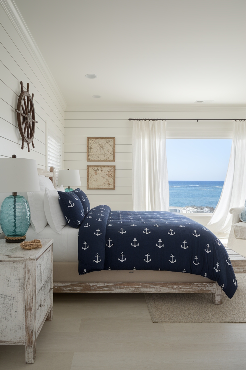 nautical themed decorative elements