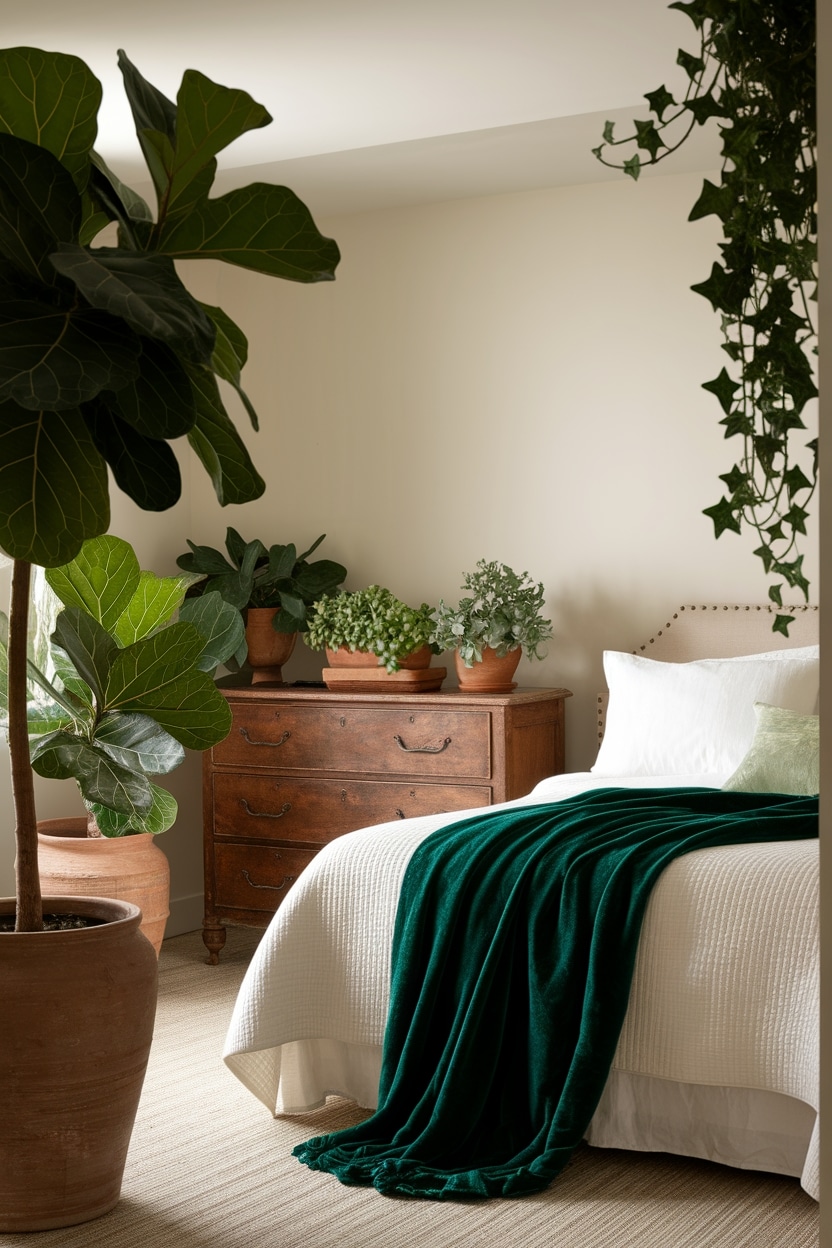 incorporate natural plants indoors