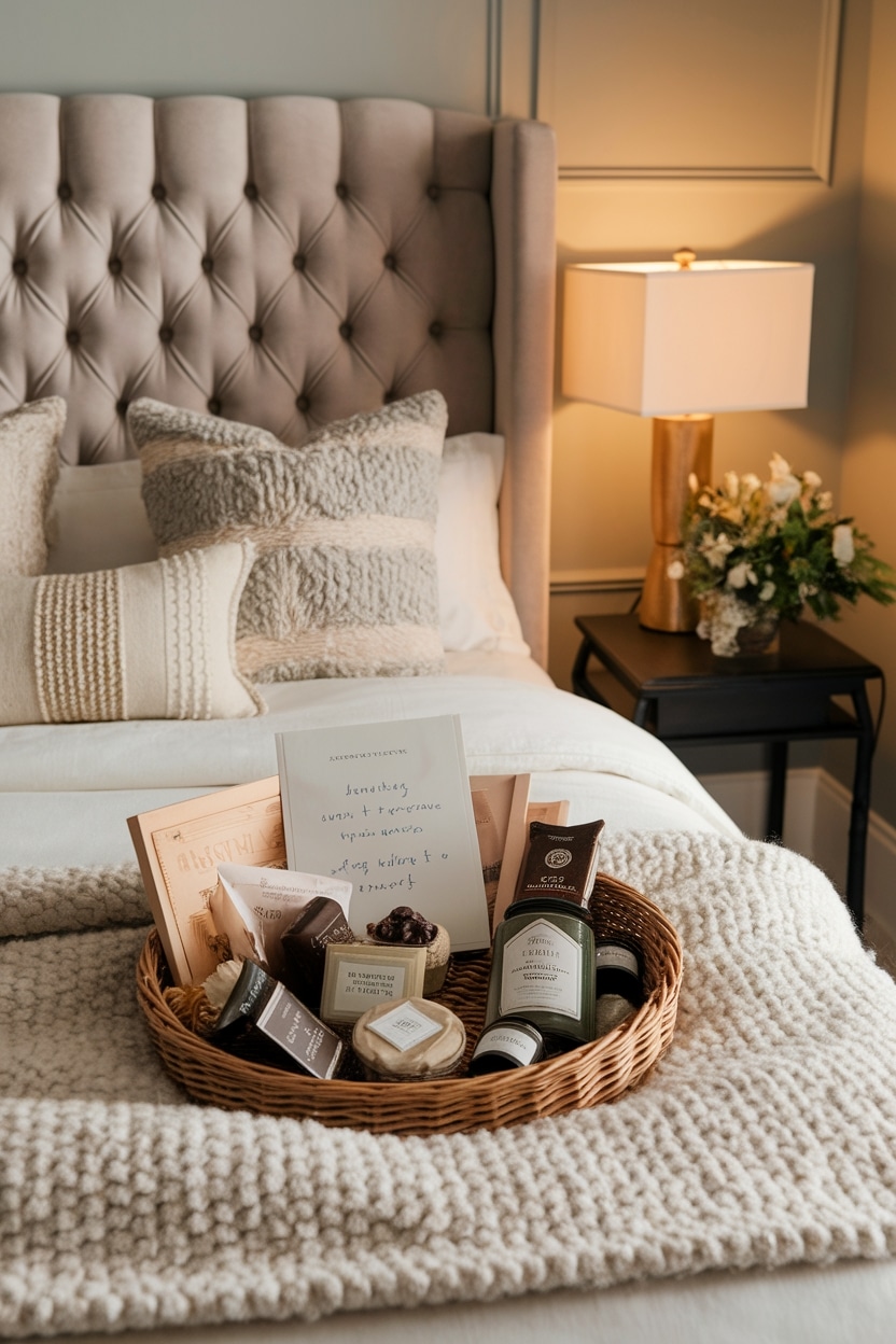 welcome basket for guests