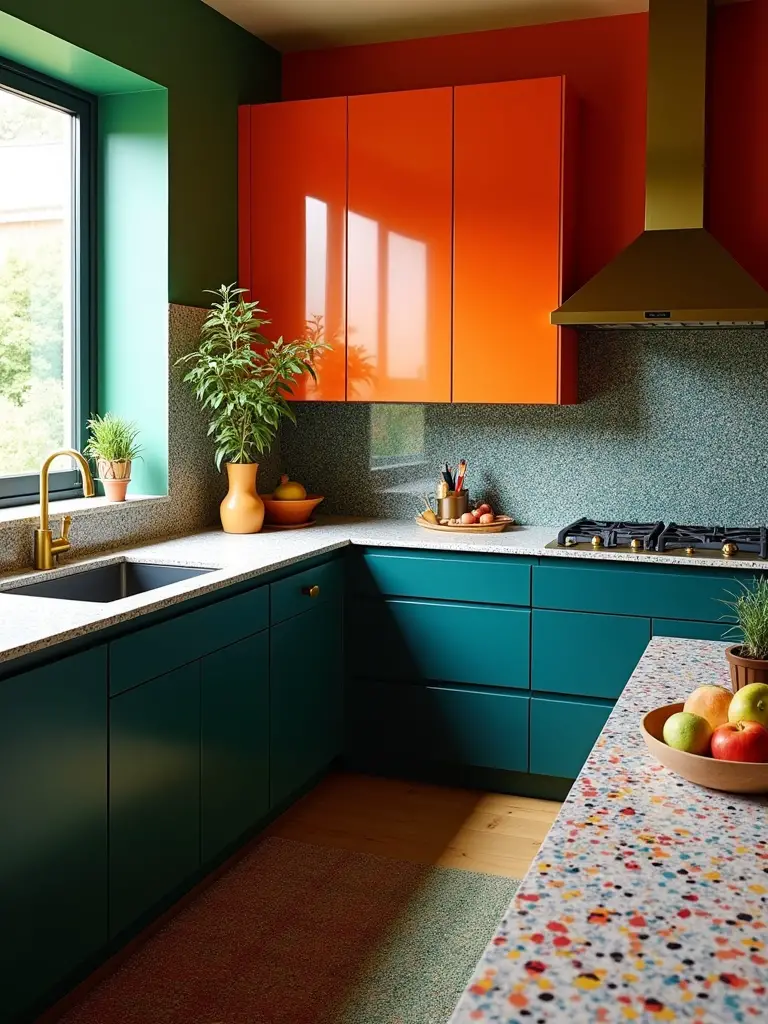 vibrant hues distinctive textures