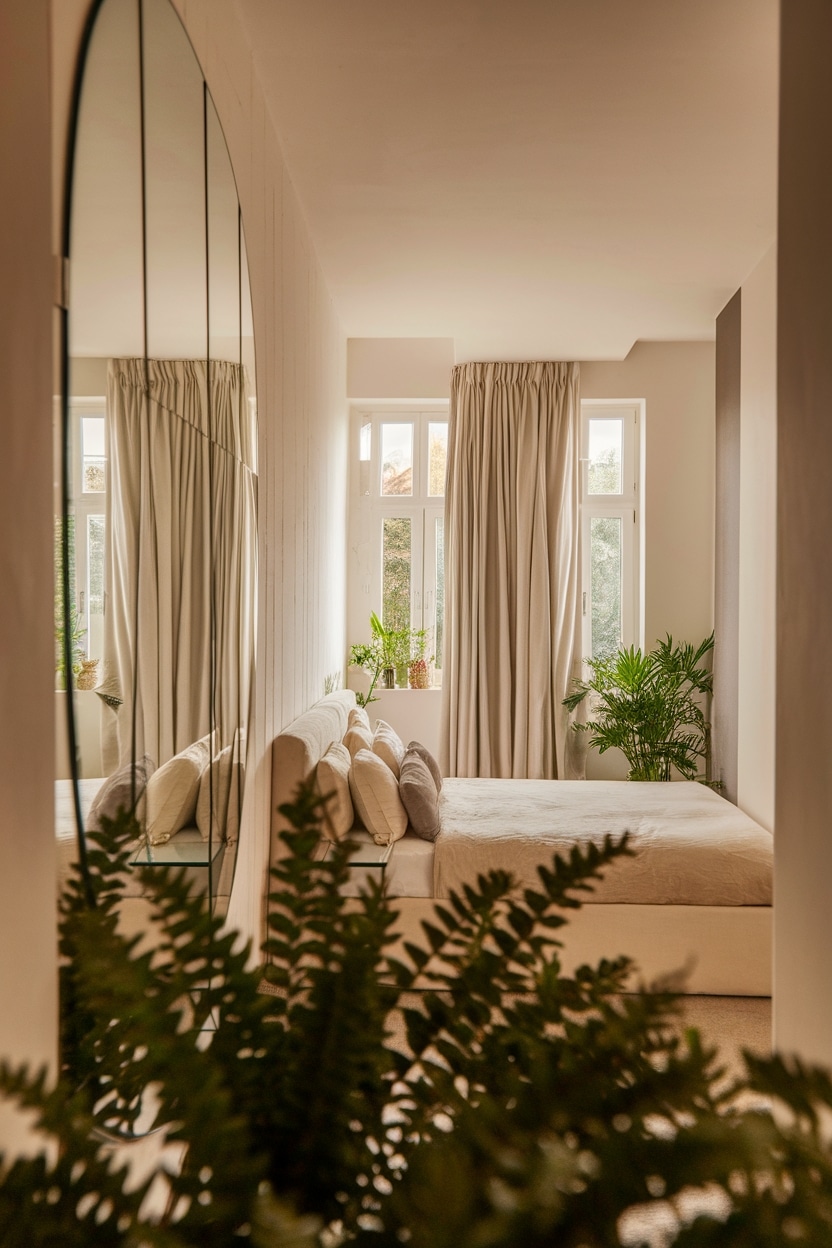 enhance space with mirrors
