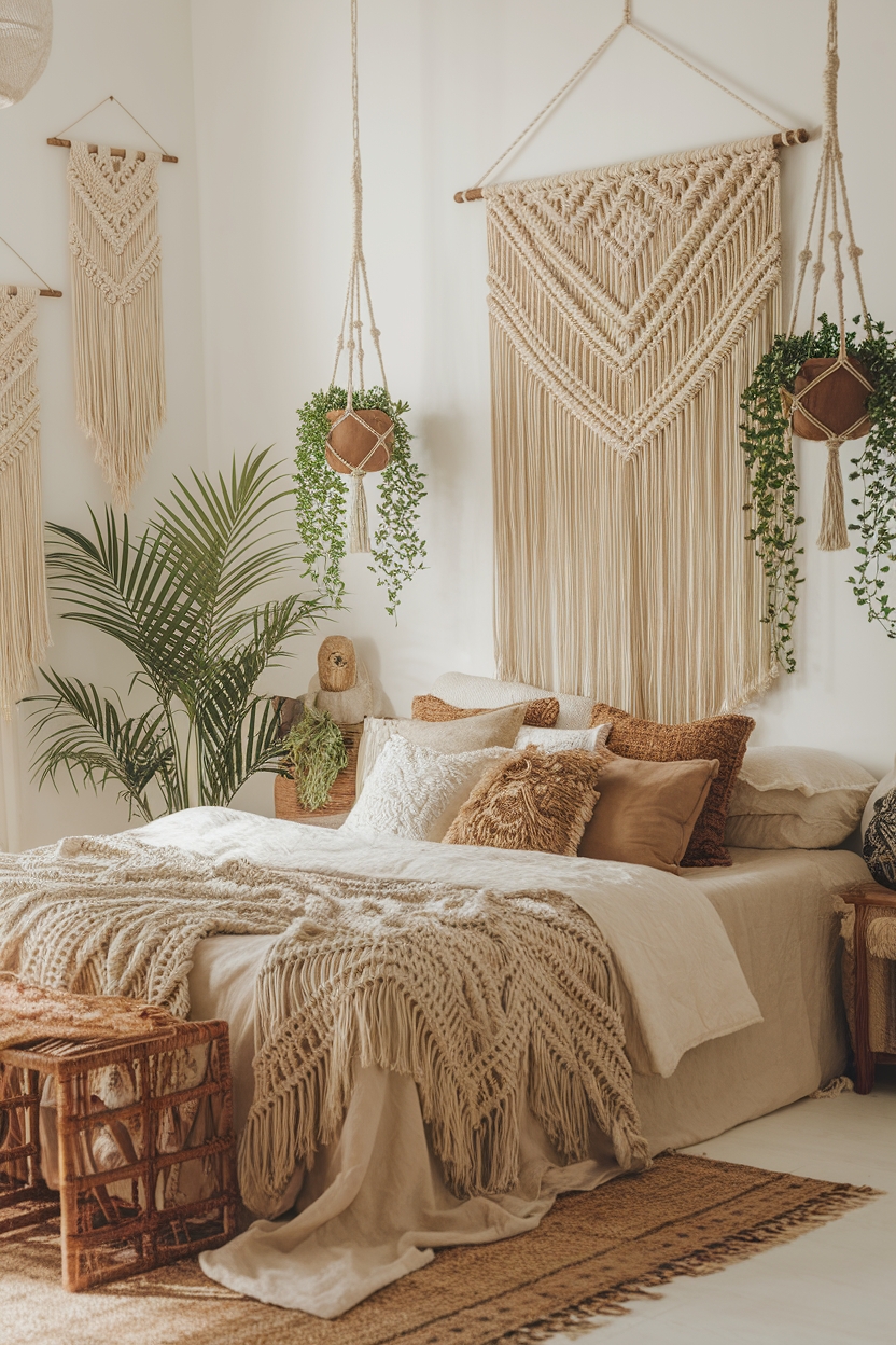 decorate with wall hangings