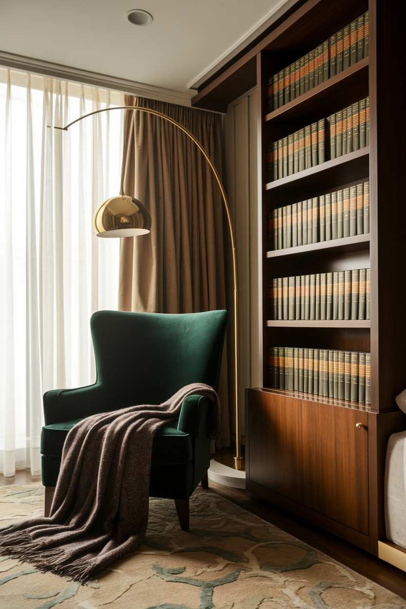 comfortable corner for reading