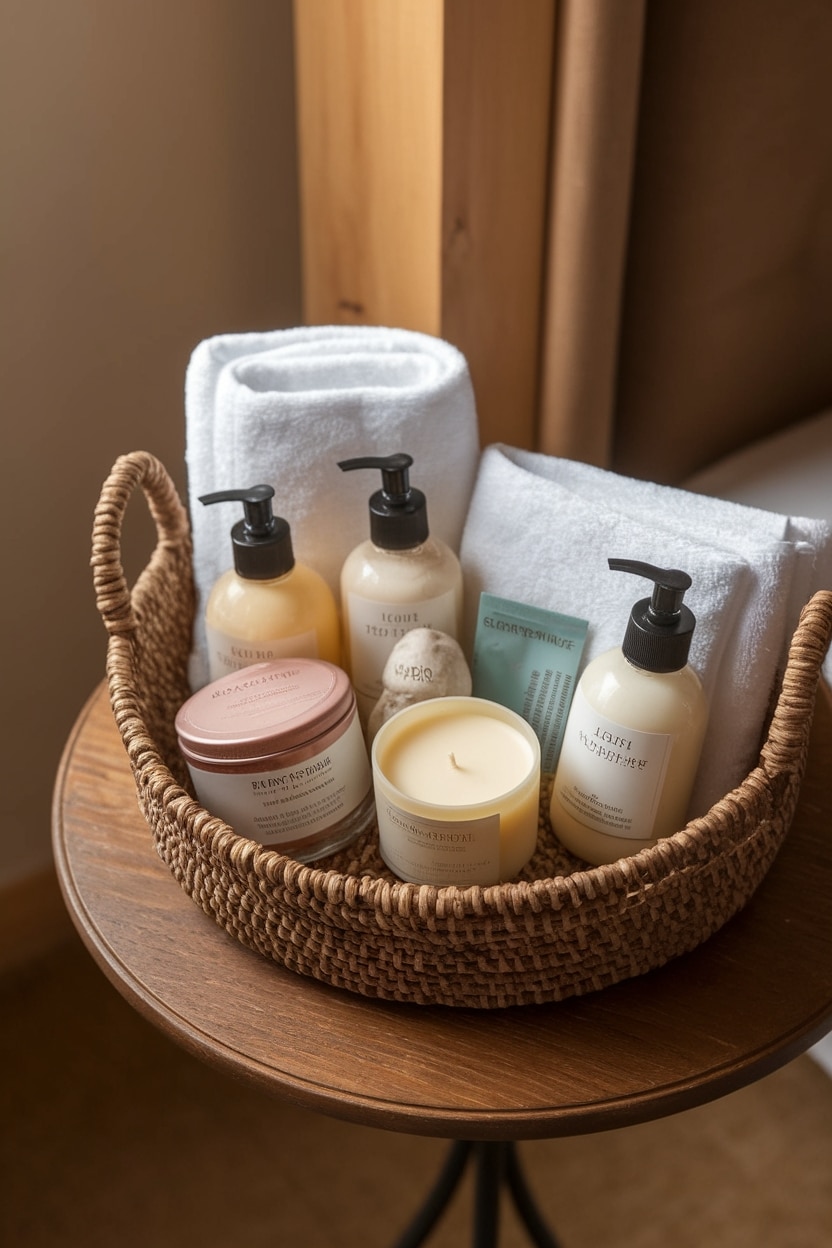 bathroom essentials storage solution