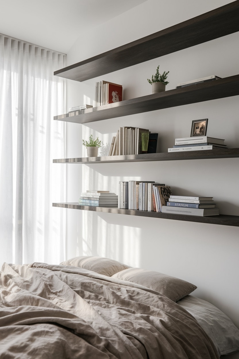 mounting shelves on walls