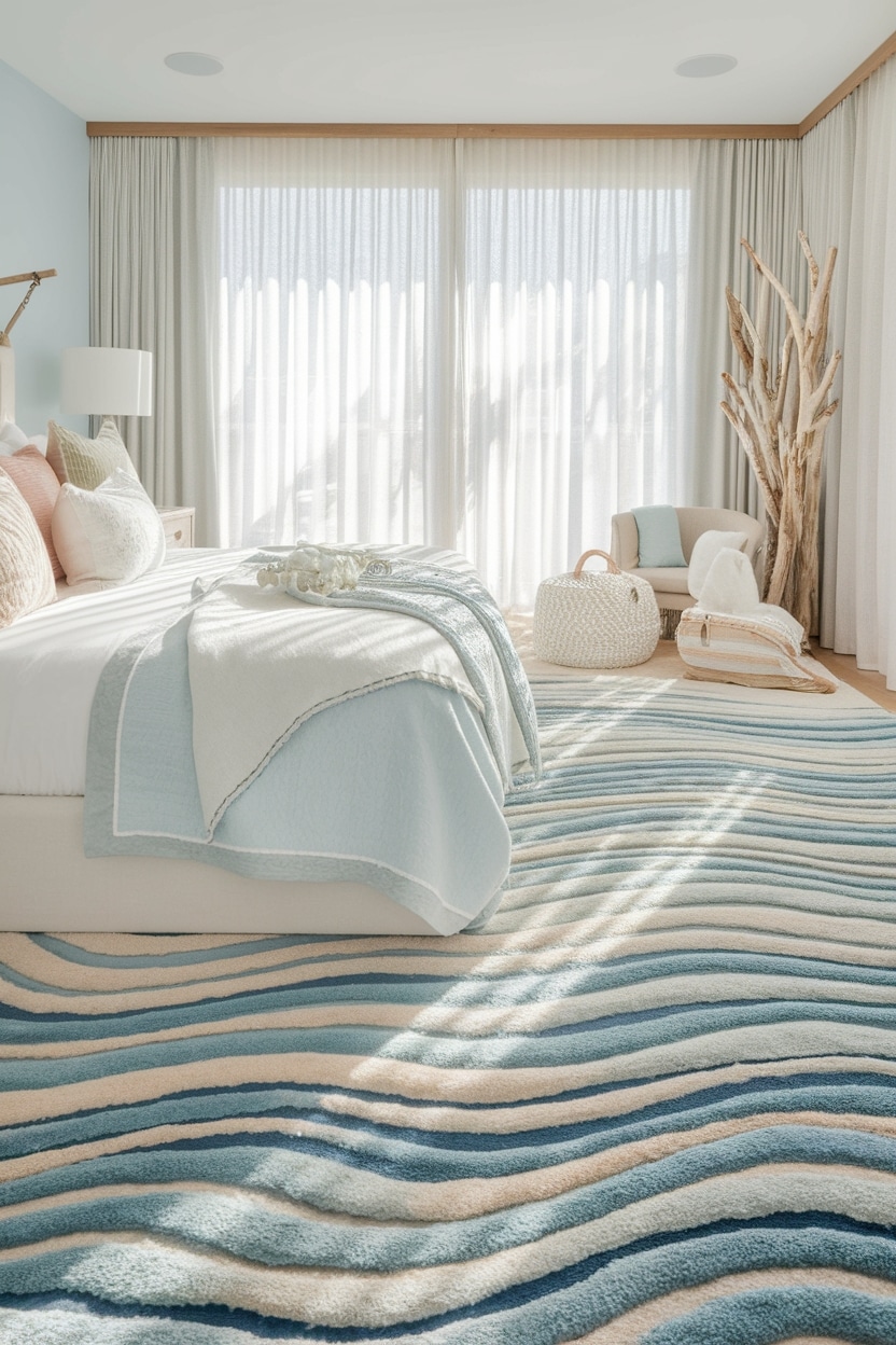 ocean themed decorative rugs