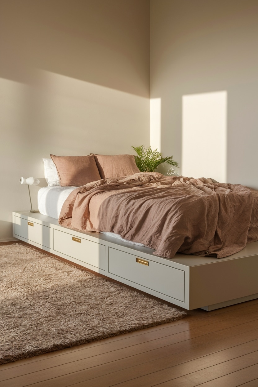 maximize space beneath bed