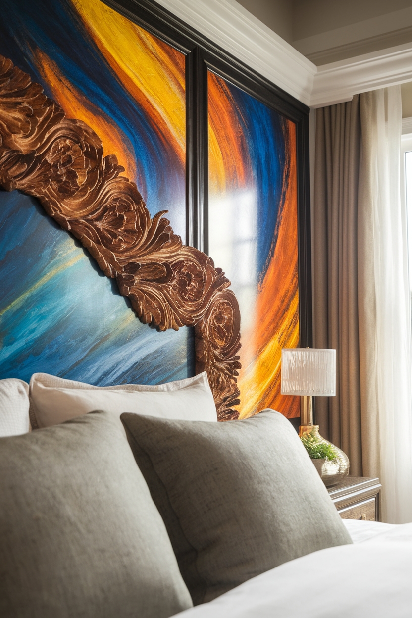 colorful wall art displays