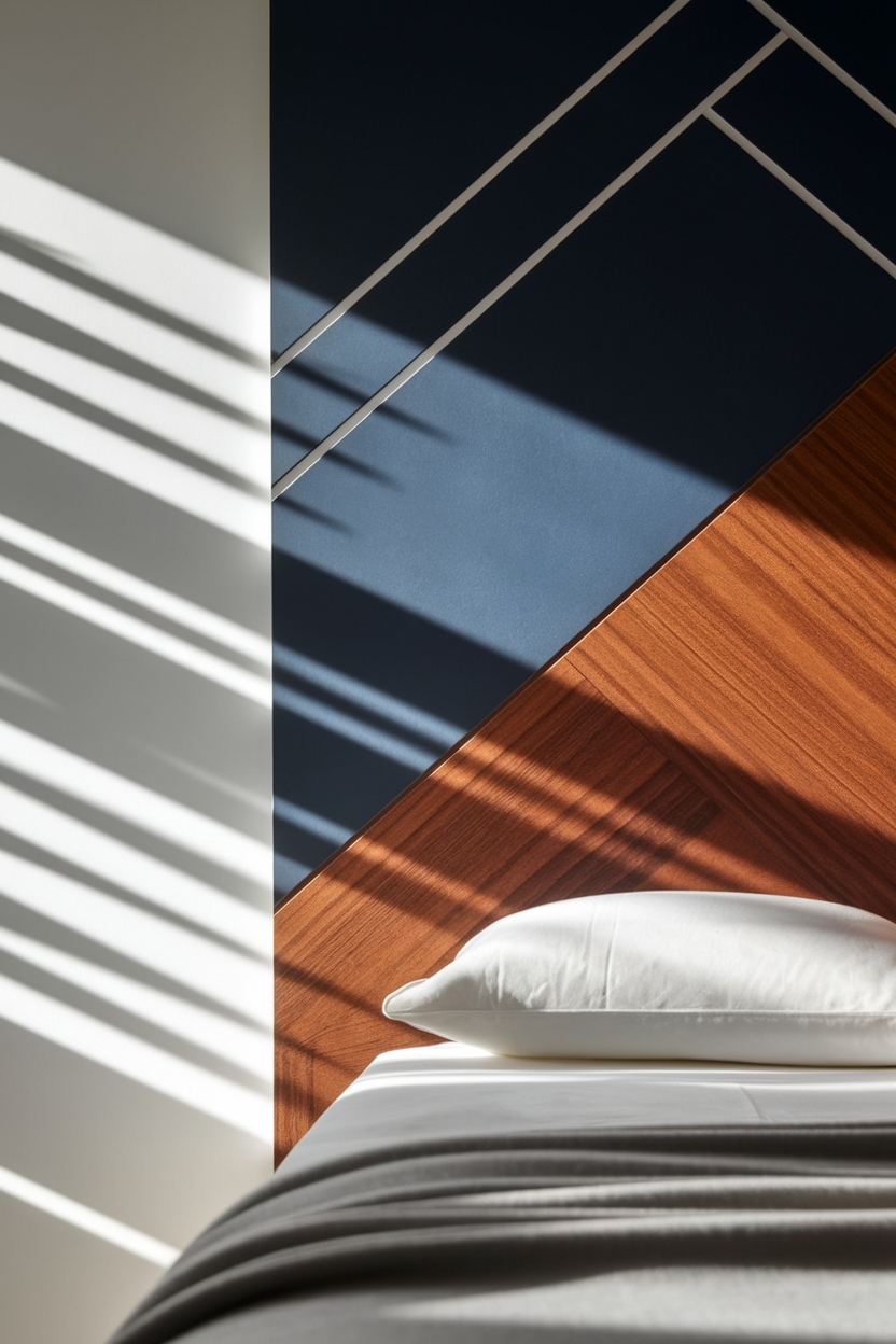 abstract geometric wall decor