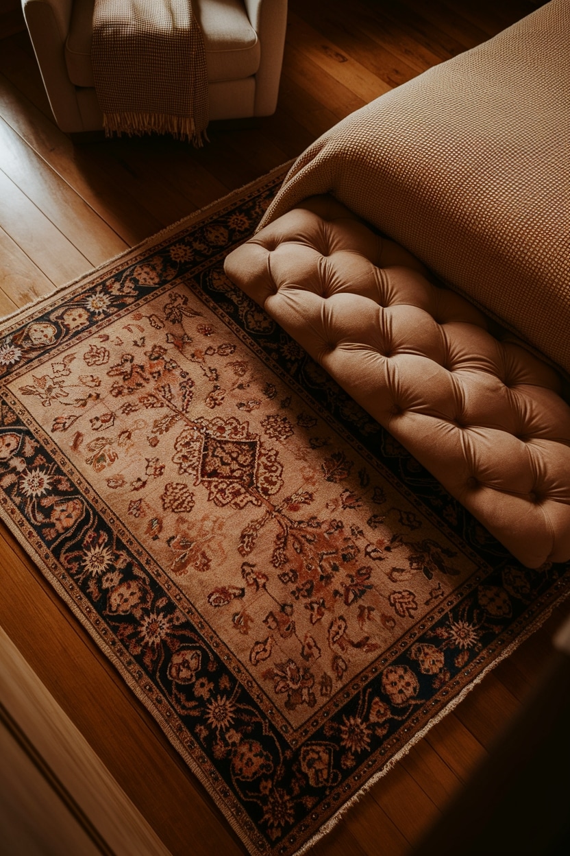 area rugs provide warmth