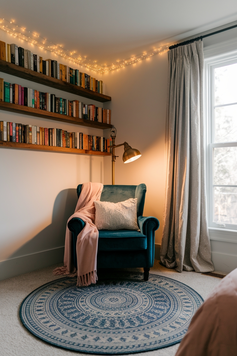 cozy customized reading spaces