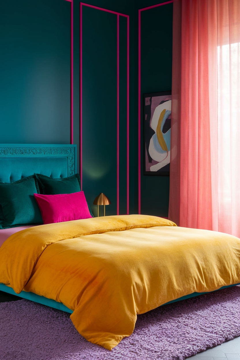 vibrant and unique color schemes