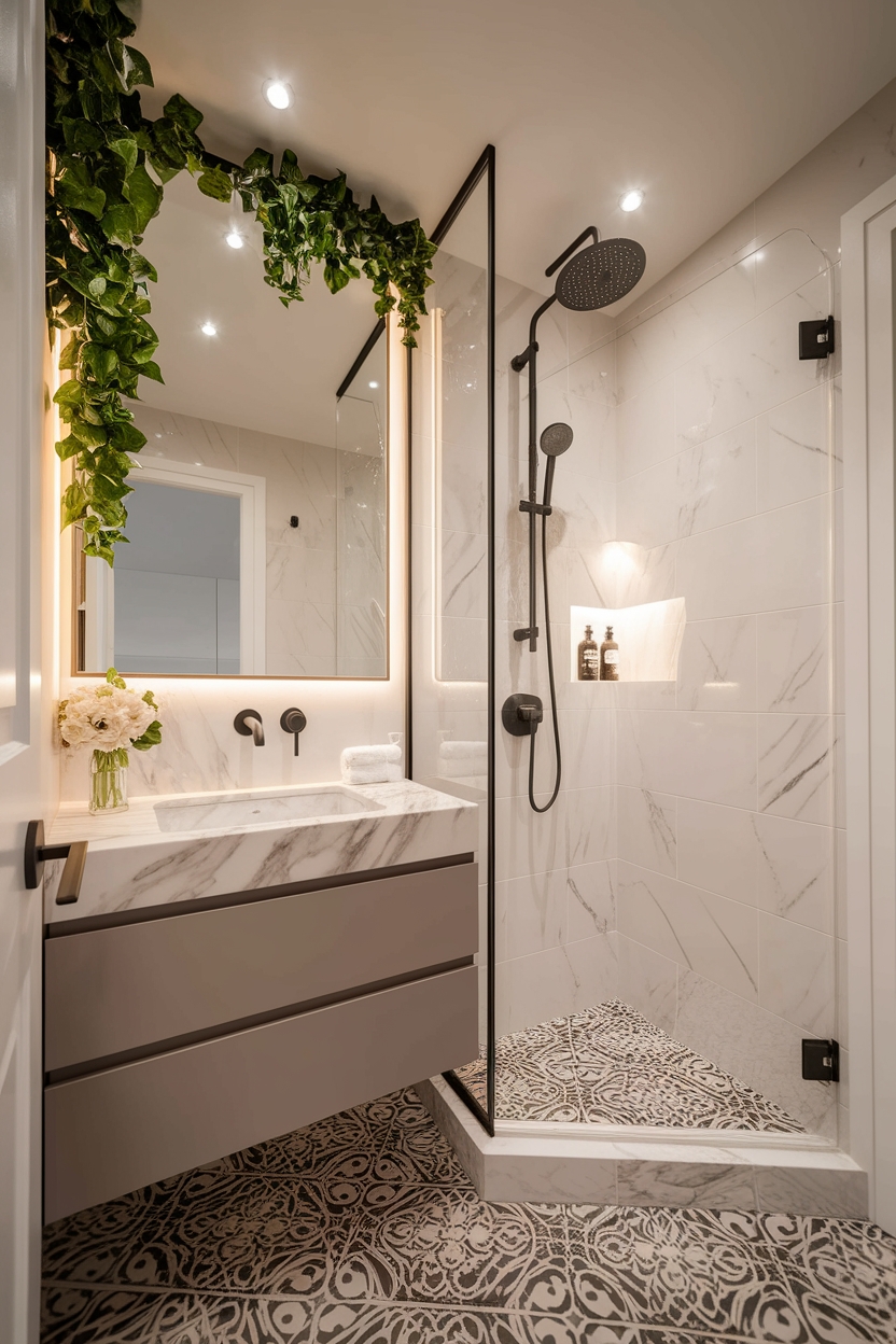 maximize bathroom space efficiently