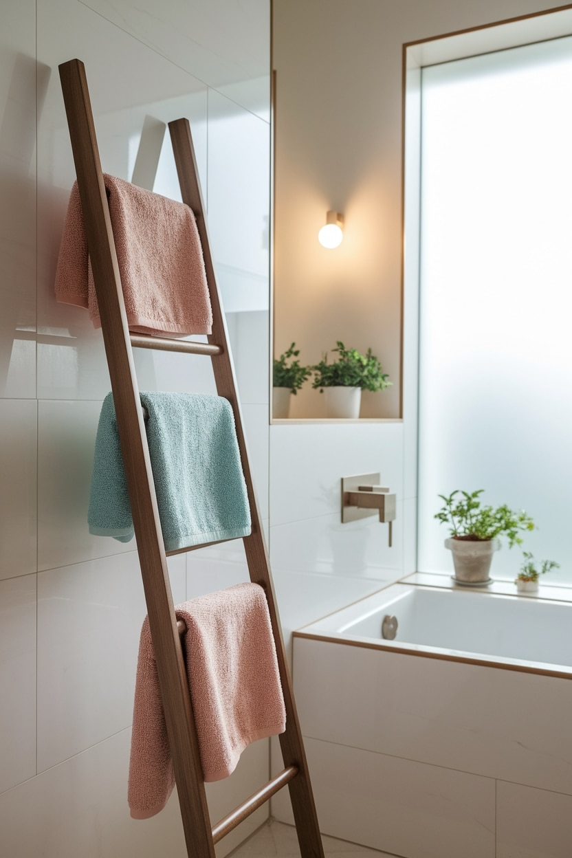 ladder towel rack benefits