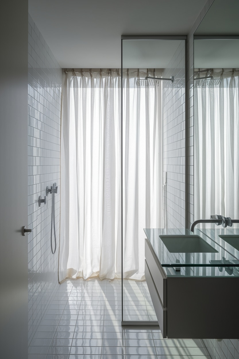 elevate bathroom with transparency