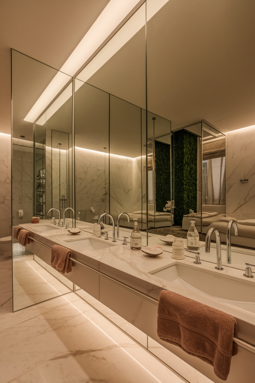 enhance space with mirrors