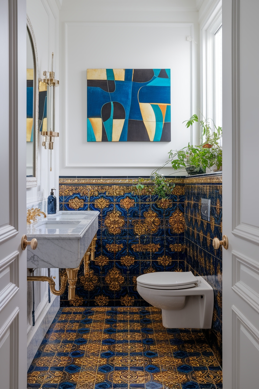 transform bathroom with art