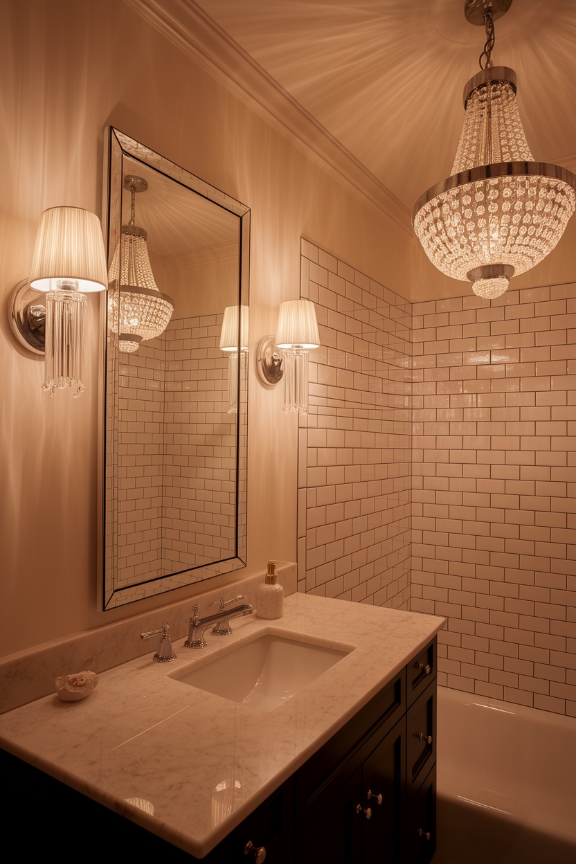 elevate bathroom ambiance lighting