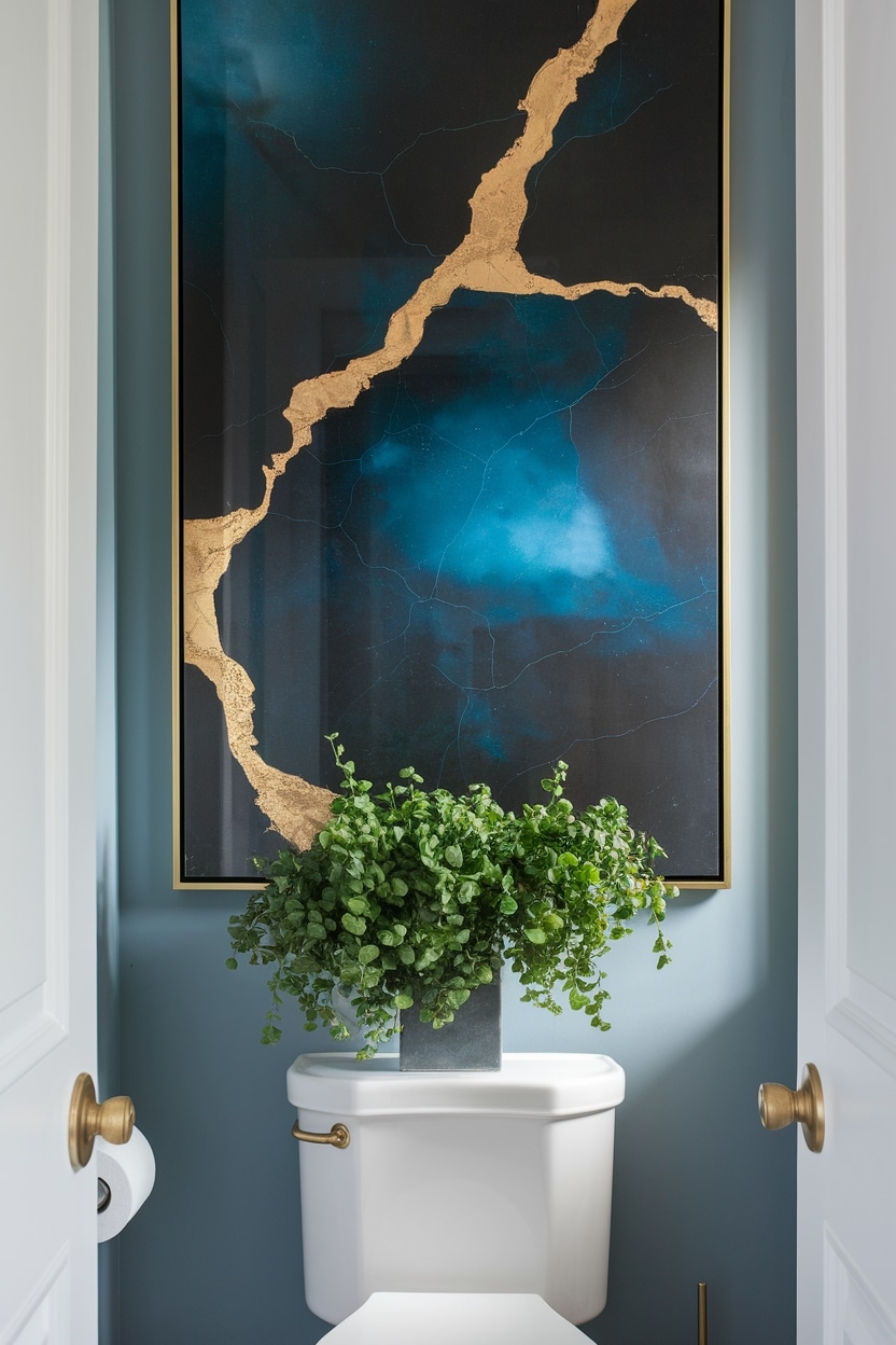 transform bathroom with artwork