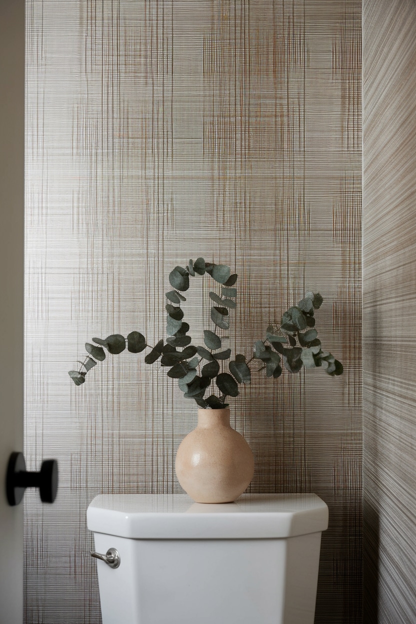 textured wallpaper adds depth