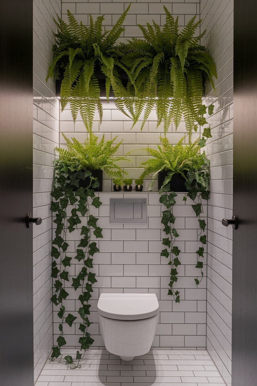 fresh bathroom greenery ideas