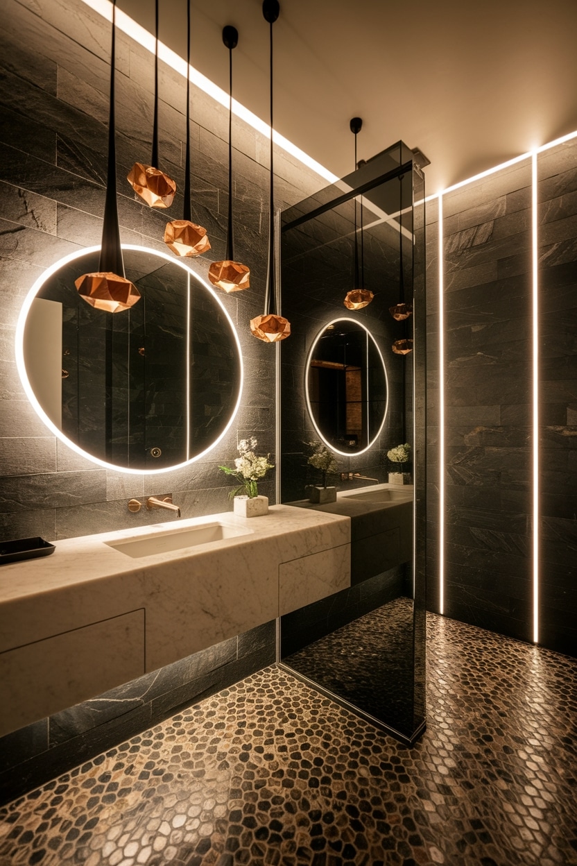 unique lighting enhances ambiance