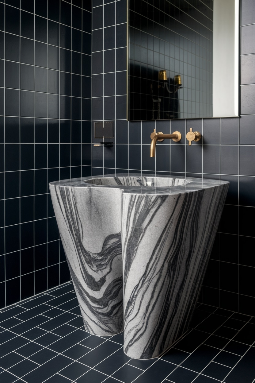 striking vessel sink design