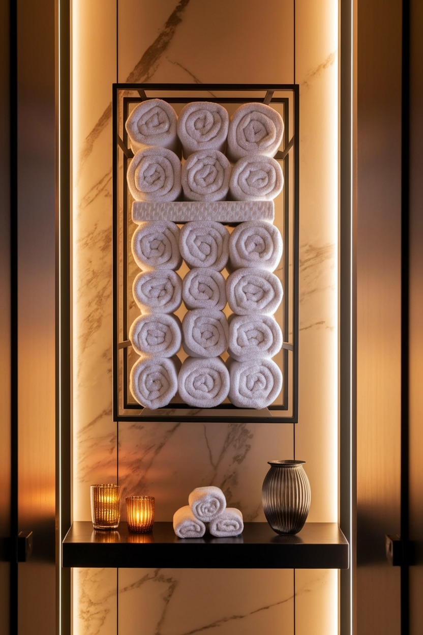 stylish towel display ideas