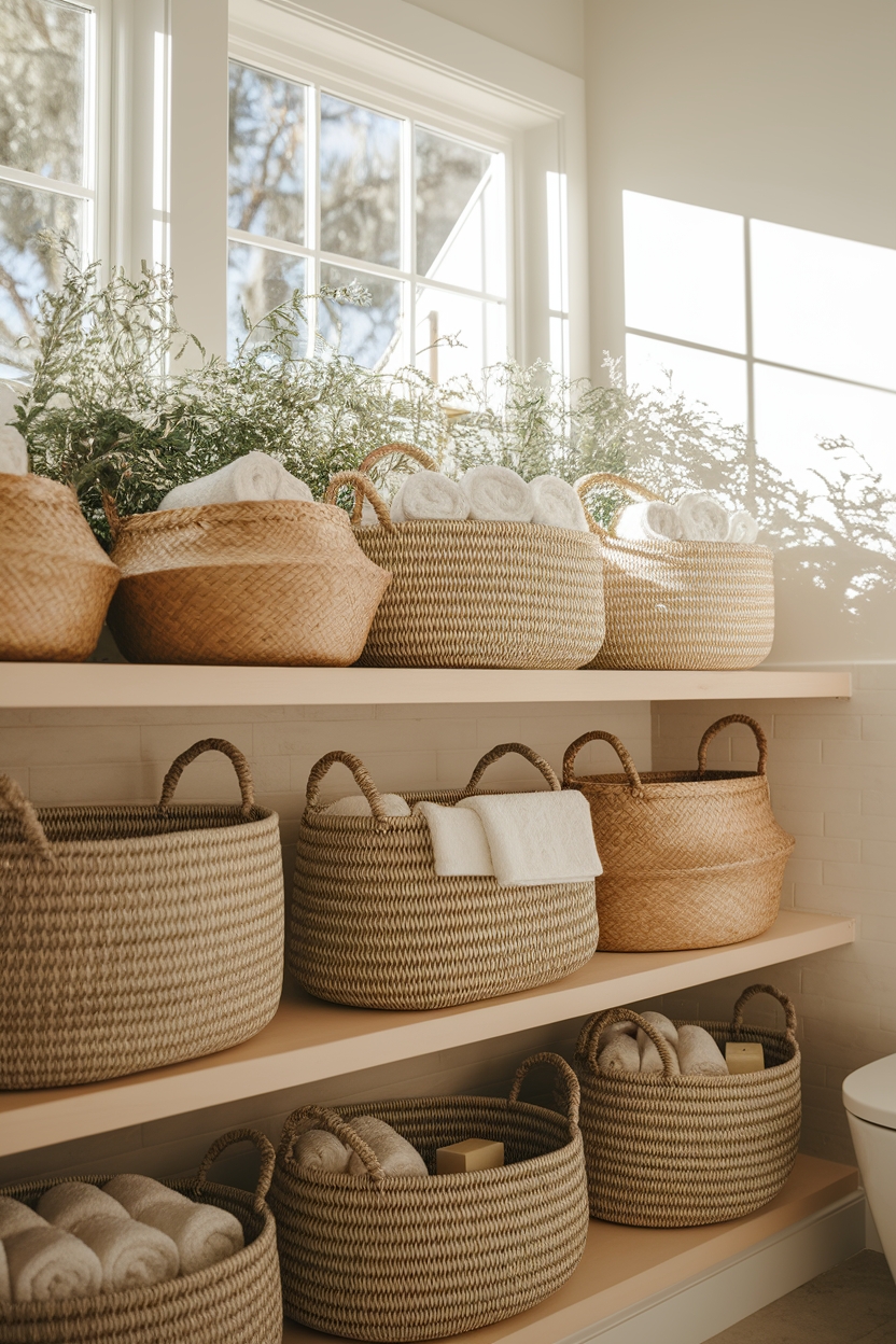 woven baskets for storage