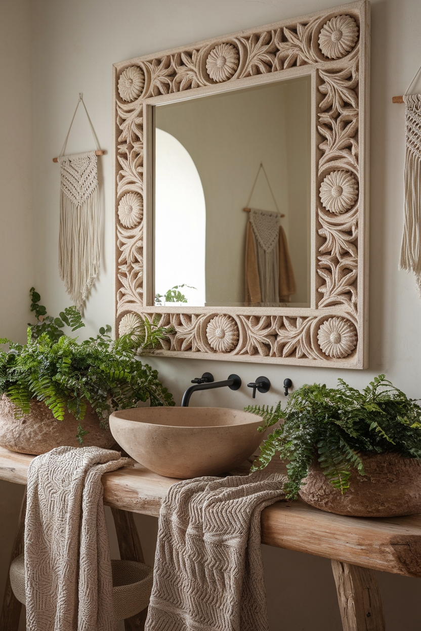 boho statement mirror design