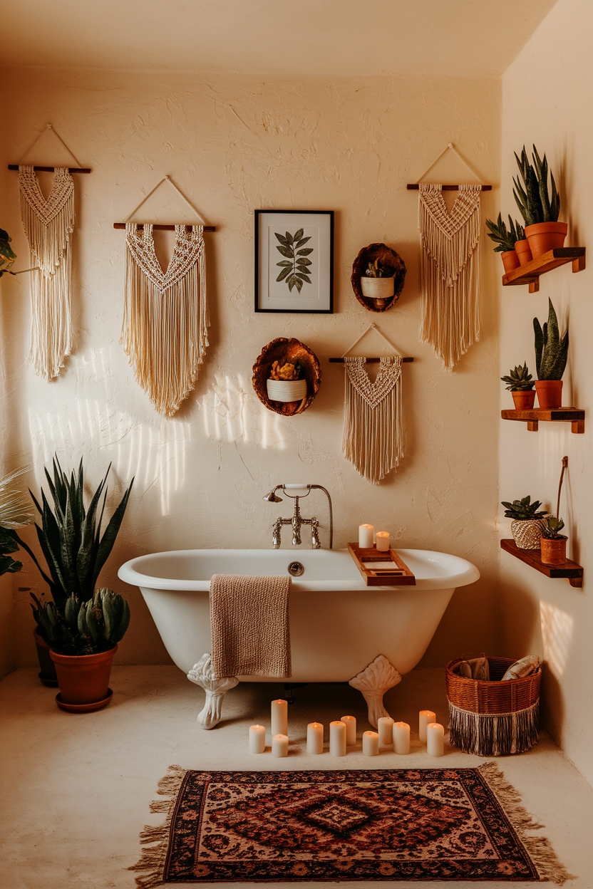 bohemian artistic wall decor