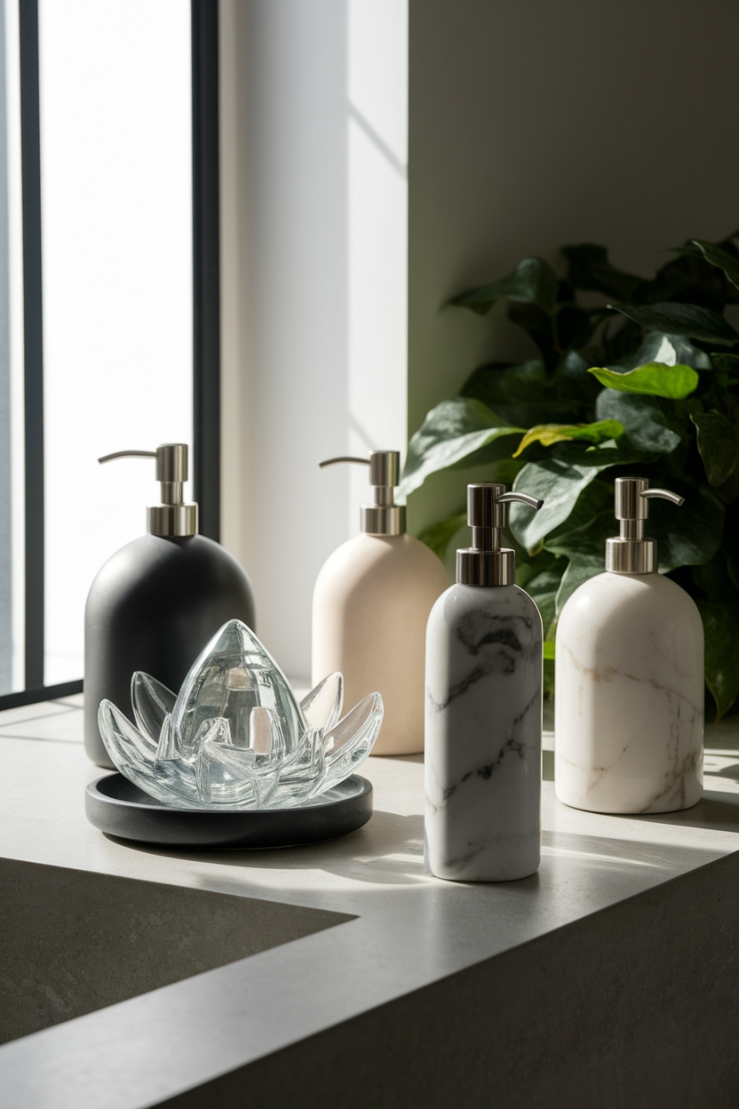 personalize bathroom with dispensers
