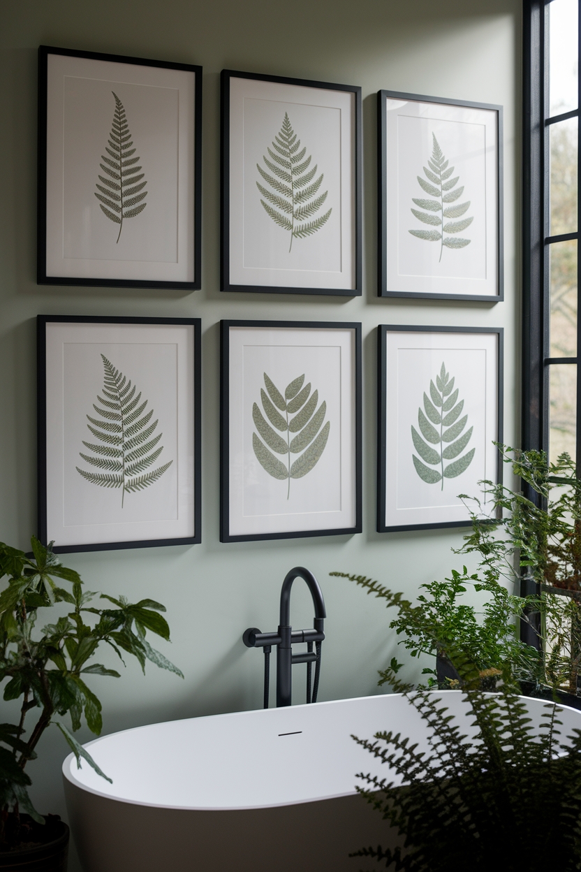 framed botanical prints elegance