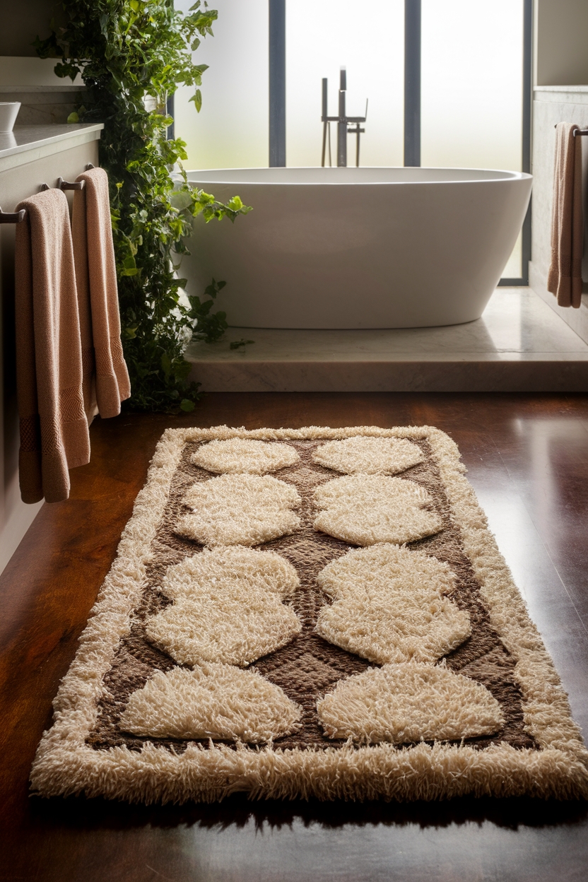 cozy non slip bathroom rug