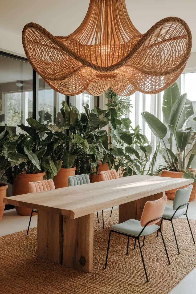 natural inspired statement lighting