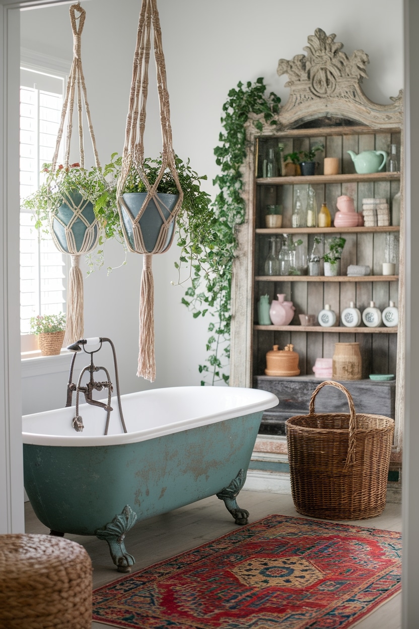 timeless vintage bathroom accents