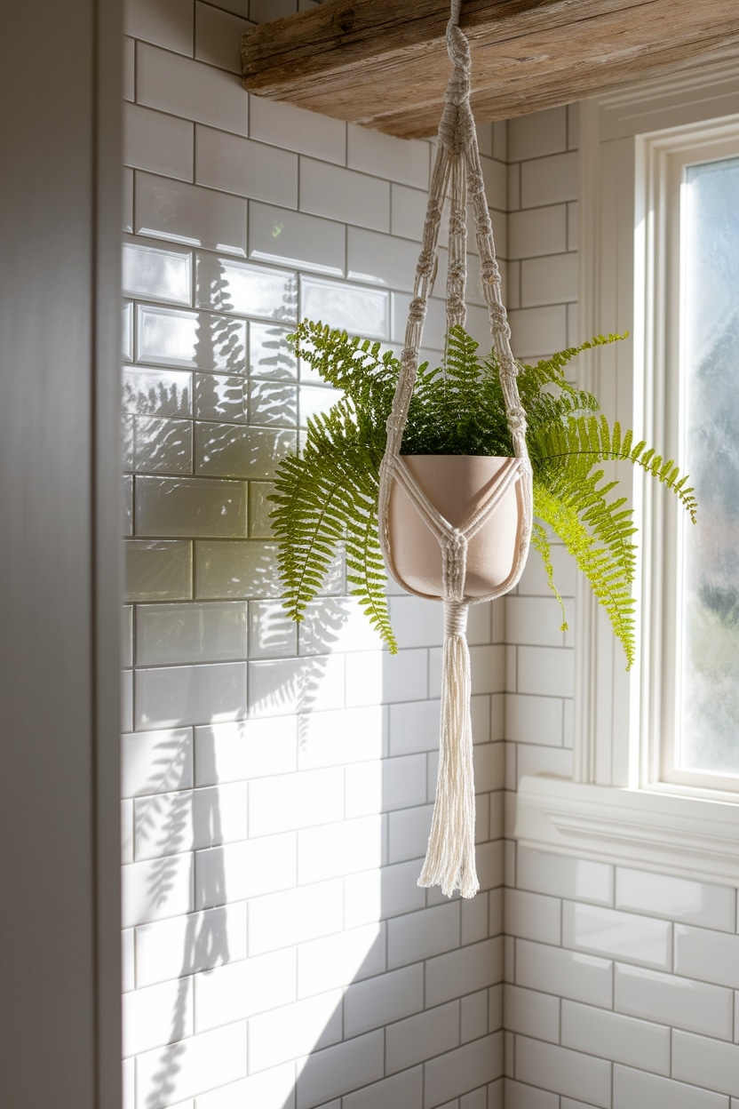 macram accents for bathrooms