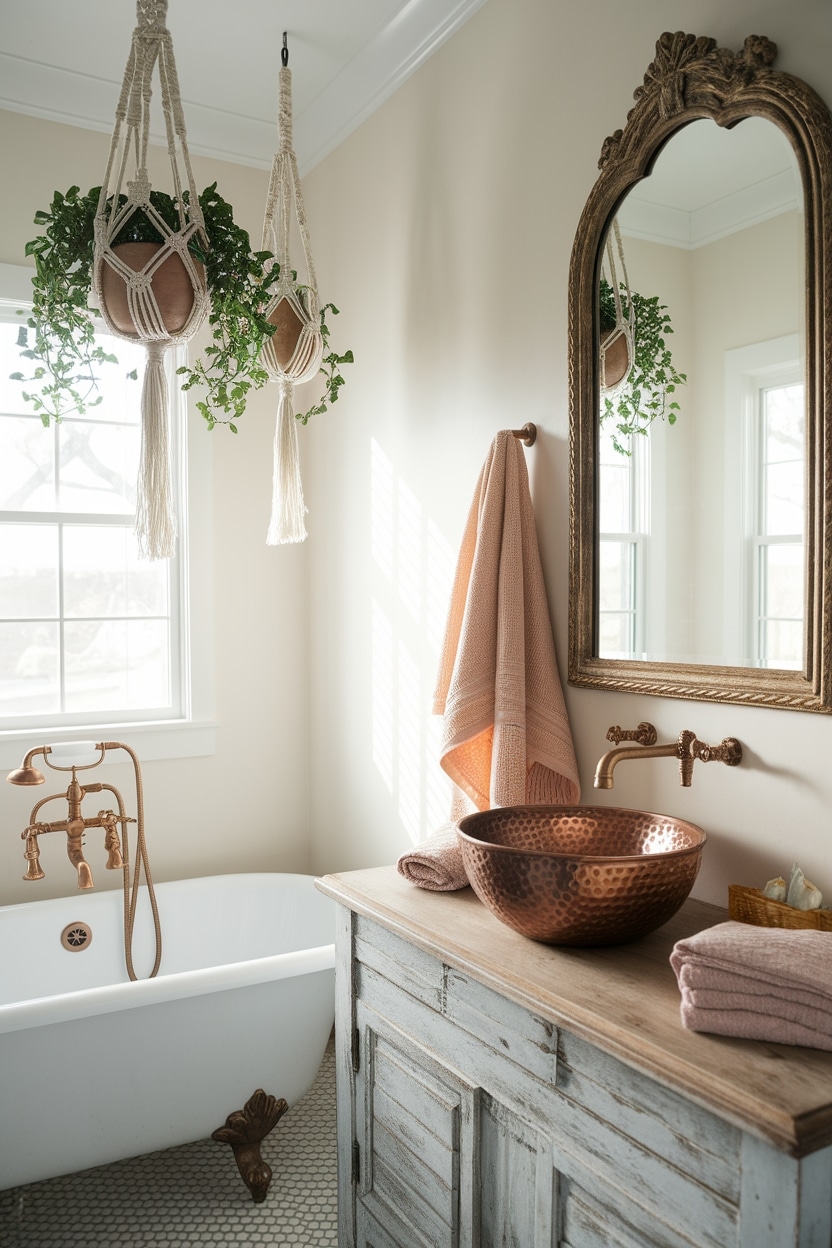 metallic fixtures enhance charm