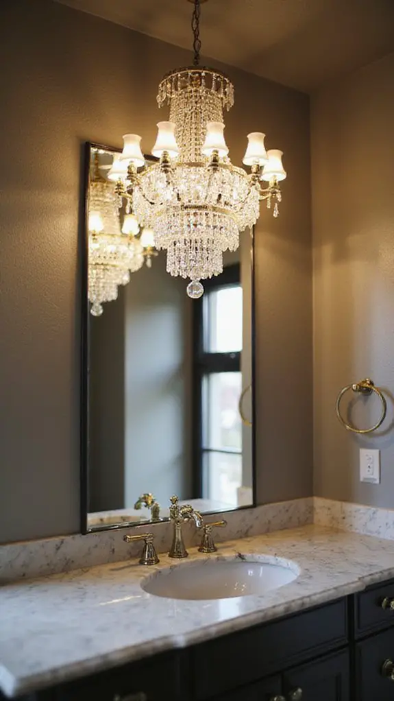 statement lighting enhances atmosphere