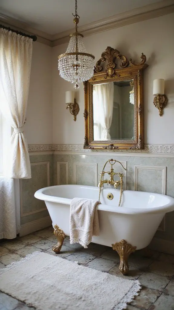 vintage charm in bathrooms