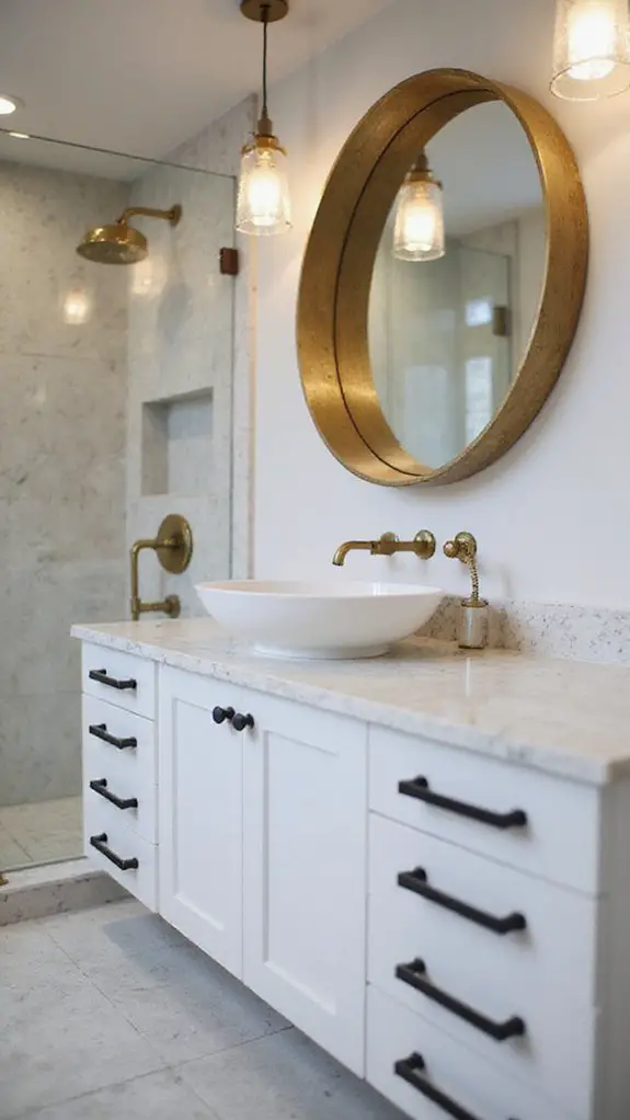 refresh bathroom with hardware