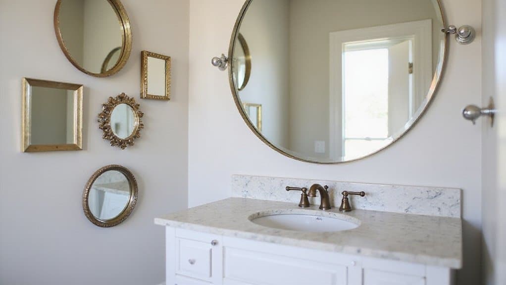 mirrors enhance bathroom aesthetics