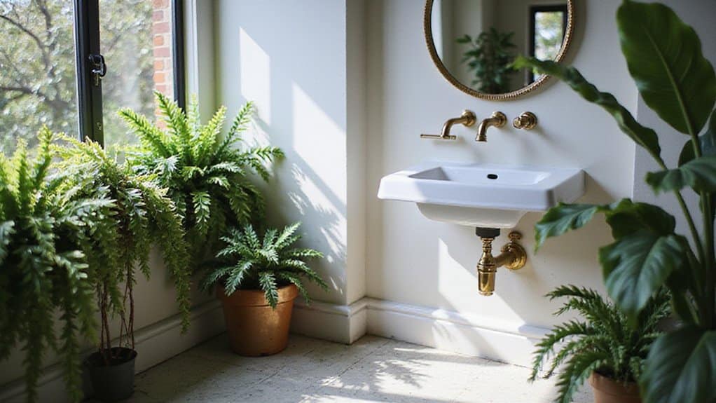 revitalizing greenery for bathrooms